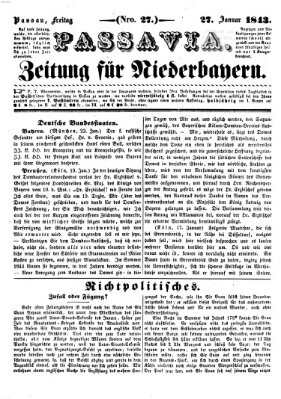 Passavia (Donau-Zeitung) Freitag 27. Januar 1843