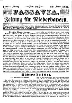 Passavia (Donau-Zeitung) Montag 30. Januar 1843