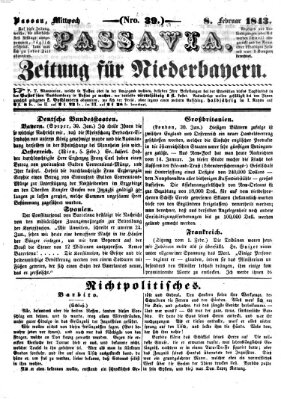 Passavia (Donau-Zeitung) Mittwoch 8. Februar 1843