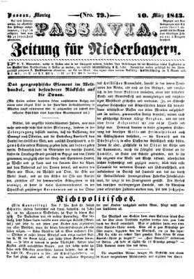 Passavia (Donau-Zeitung) Montag 20. März 1843