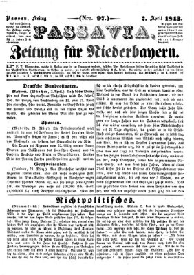 Passavia (Donau-Zeitung) Freitag 7. April 1843