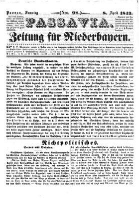 Passavia (Donau-Zeitung) Samstag 8. April 1843