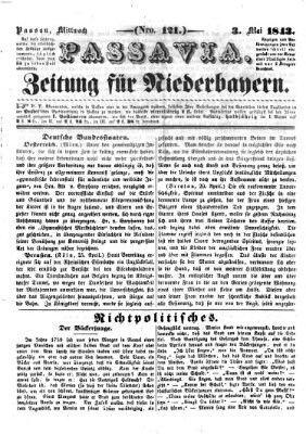 Passavia (Donau-Zeitung) Mittwoch 3. Mai 1843