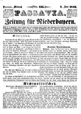 Passavia (Donau-Zeitung) Mittwoch 7. Juni 1843