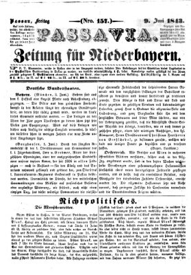 Passavia (Donau-Zeitung) Freitag 9. Juni 1843