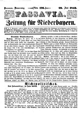 Passavia (Donau-Zeitung) Donnerstag 29. Juni 1843