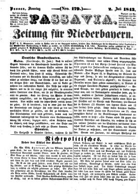 Passavia (Donau-Zeitung) Sonntag 2. Juli 1843