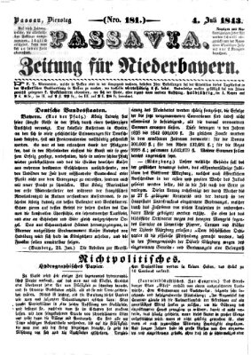 Passavia (Donau-Zeitung) Dienstag 4. Juli 1843