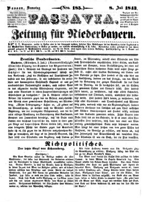 Passavia (Donau-Zeitung) Samstag 8. Juli 1843