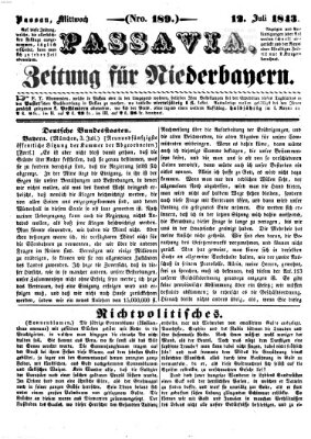 Passavia (Donau-Zeitung) Mittwoch 12. Juli 1843