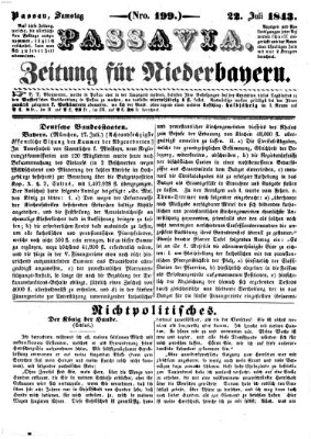 Passavia (Donau-Zeitung) Samstag 22. Juli 1843