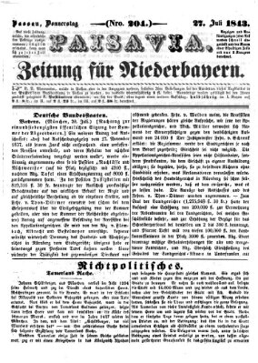 Passavia (Donau-Zeitung) Donnerstag 27. Juli 1843