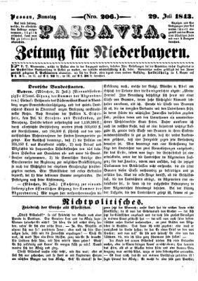 Passavia (Donau-Zeitung) Samstag 29. Juli 1843