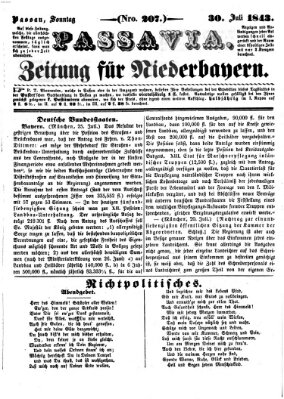 Passavia (Donau-Zeitung) Sonntag 30. Juli 1843