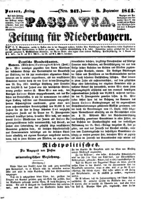 Passavia (Donau-Zeitung) Freitag 8. September 1843