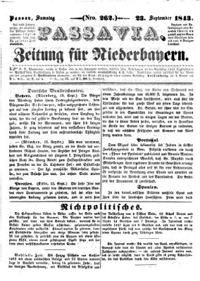 Passavia (Donau-Zeitung) Samstag 23. September 1843