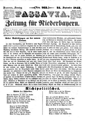 Passavia (Donau-Zeitung) Sonntag 24. September 1843