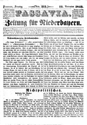 Passavia (Donau-Zeitung) Sonntag 12. November 1843