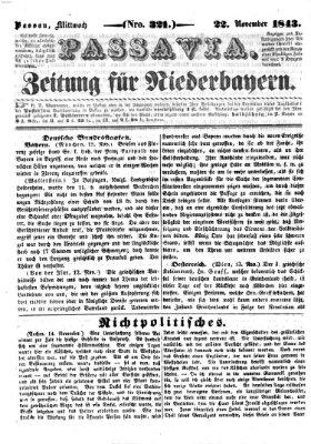 Passavia (Donau-Zeitung) Mittwoch 22. November 1843