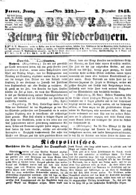 Passavia (Donau-Zeitung) Sonntag 3. Dezember 1843