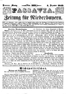 Passavia (Donau-Zeitung) Montag 4. Dezember 1843