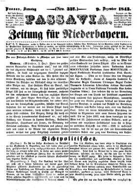 Passavia (Donau-Zeitung) Samstag 9. Dezember 1843