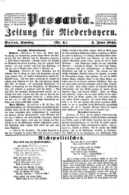 Passavia (Donau-Zeitung) Samstag 4. Januar 1845