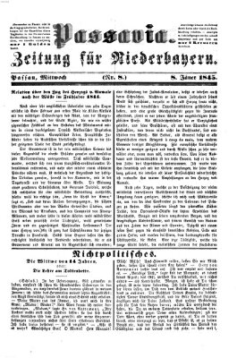 Passavia (Donau-Zeitung) Mittwoch 8. Januar 1845