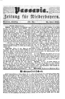 Passavia (Donau-Zeitung) Samstag 25. Januar 1845