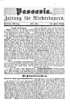 Passavia (Donau-Zeitung) Montag 27. Januar 1845