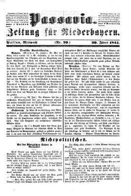 Passavia (Donau-Zeitung) Mittwoch 29. Januar 1845