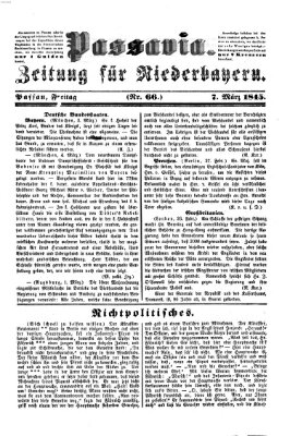 Passavia (Donau-Zeitung) Freitag 7. März 1845