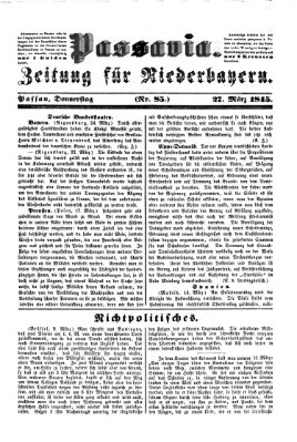 Passavia (Donau-Zeitung) Donnerstag 27. März 1845