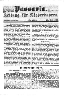 Passavia (Donau-Zeitung) Samstag 10. Mai 1845