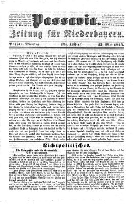 Passavia (Donau-Zeitung) Dienstag 13. Mai 1845