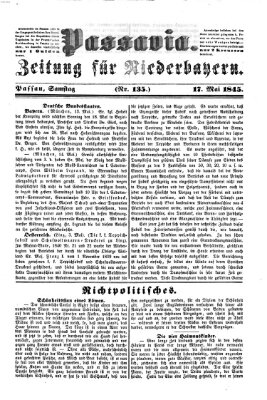 Passavia (Donau-Zeitung) Samstag 17. Mai 1845