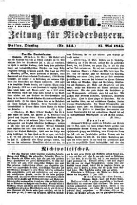 Passavia (Donau-Zeitung) Dienstag 27. Mai 1845