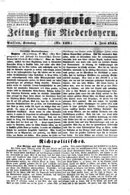 Passavia (Donau-Zeitung) Sonntag 1. Juni 1845