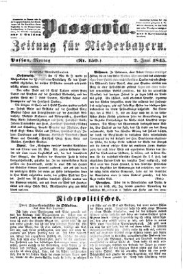 Passavia (Donau-Zeitung) Montag 2. Juni 1845