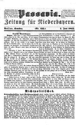 Passavia (Donau-Zeitung) Samstag 7. Juni 1845