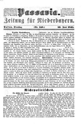 Passavia (Donau-Zeitung) Dienstag 10. Juni 1845