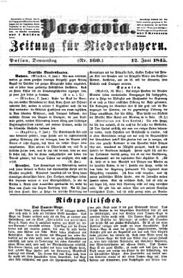 Passavia (Donau-Zeitung) Donnerstag 12. Juni 1845