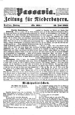 Passavia (Donau-Zeitung) Freitag 13. Juni 1845