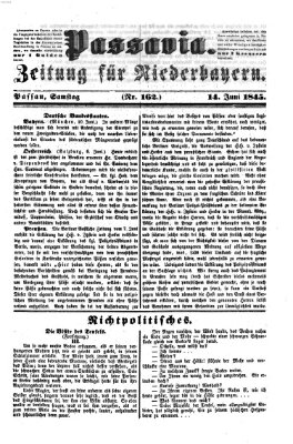 Passavia (Donau-Zeitung) Samstag 14. Juni 1845