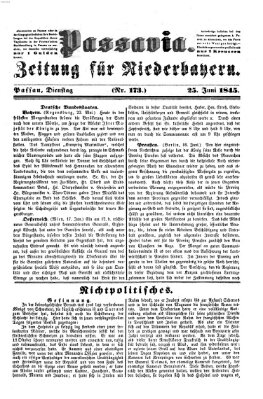 Passavia (Donau-Zeitung) Mittwoch 25. Juni 1845