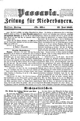 Passavia (Donau-Zeitung) Freitag 27. Juni 1845