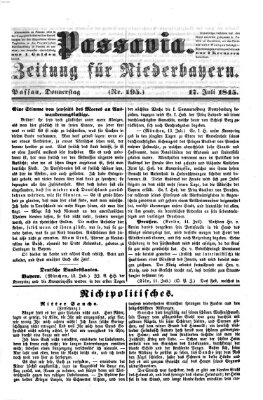 Passavia (Donau-Zeitung) Donnerstag 17. Juli 1845