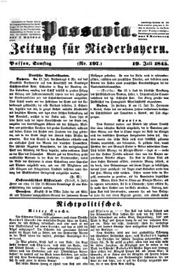 Passavia (Donau-Zeitung) Samstag 19. Juli 1845