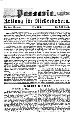 Passavia (Donau-Zeitung) Montag 21. Juli 1845