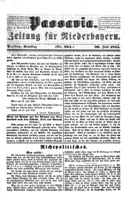 Passavia (Donau-Zeitung) Samstag 26. Juli 1845